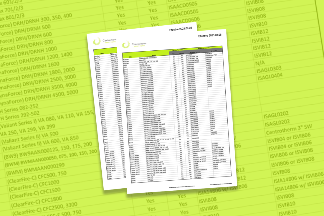 OEM approval matrix pages