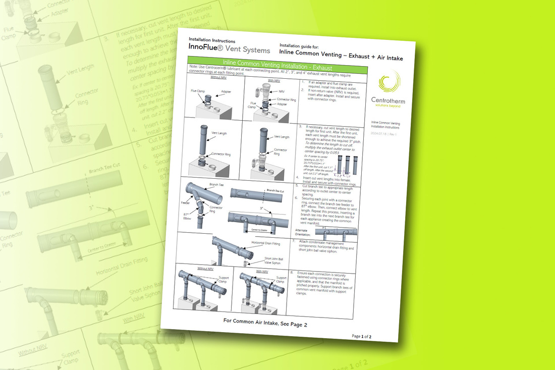 Common Venting, Installation Guide