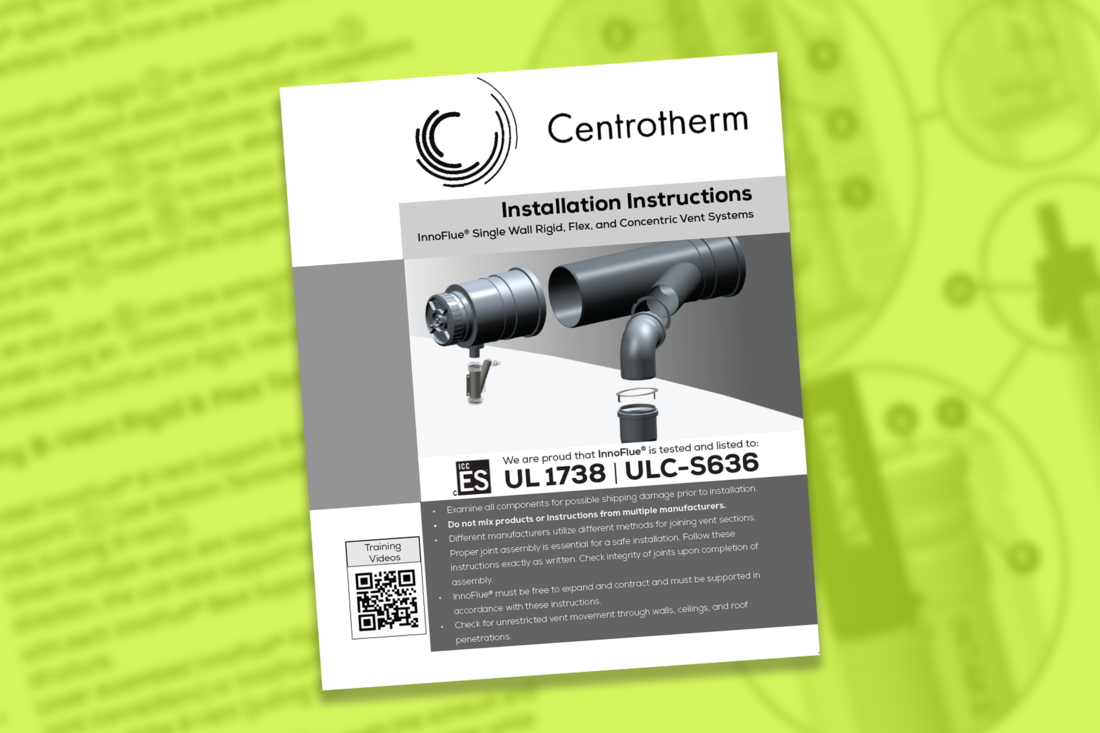 image of innoflue specifications document