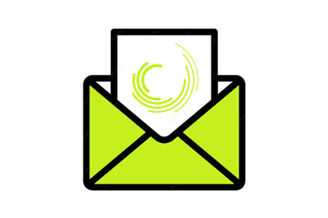 illustration of hand holding a phone receiving messages