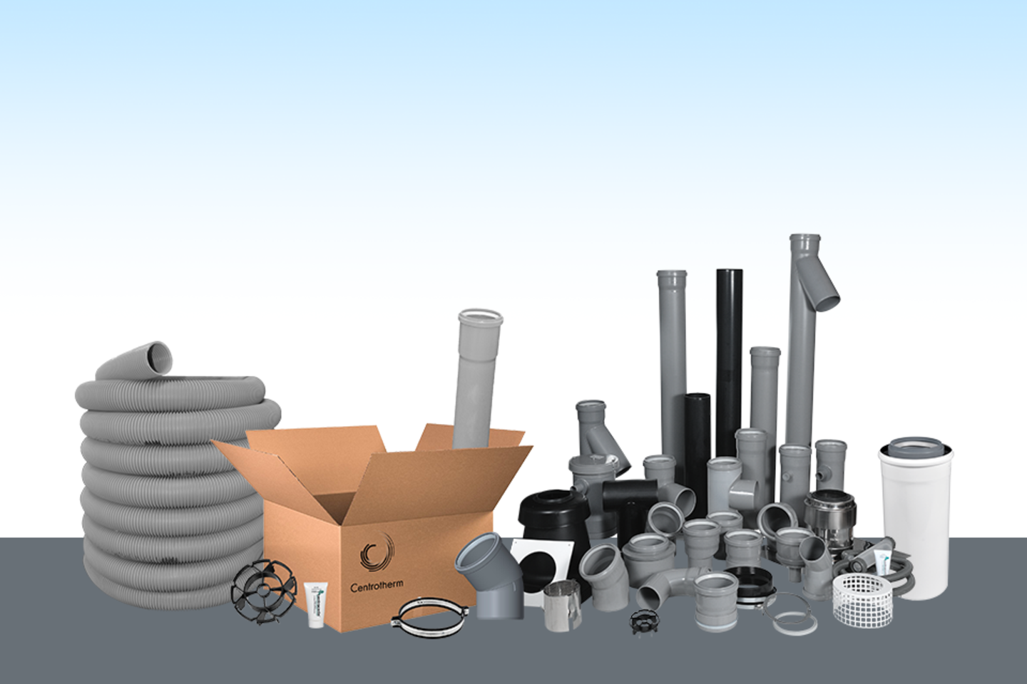 4 inch vent pipe fittings polypropylene HVAC system