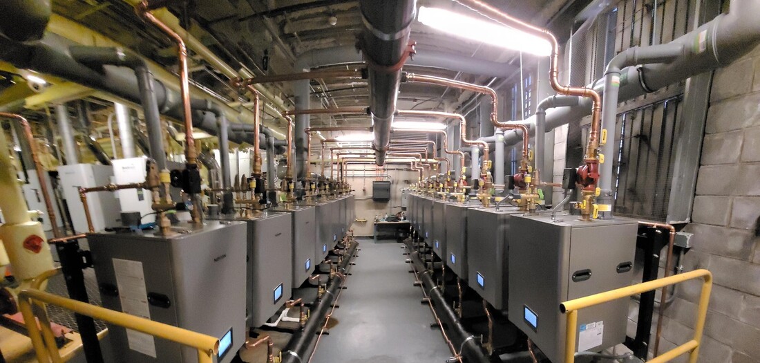 common vent system of navien boilers