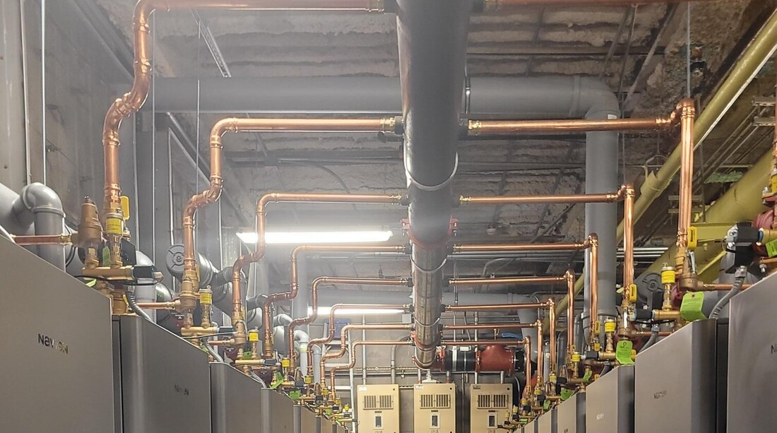 common vent system of navien boilers